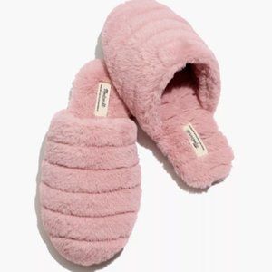 Madewell Quilted Scuff Slipper In Pink